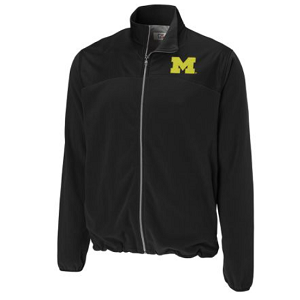 Michigan Wolverines Arboretum Full Zip Fleece - Black